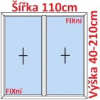 Dvoukdl Okna FIX + FIX - ka 110cm